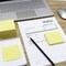 Lined Sticky Notes, 3x3 Inch, 600 Sheets Self-Stick Notes, Easy to Post for School, Office, Notebook, Pastel Yellow Color, 100 Sheets/Pad